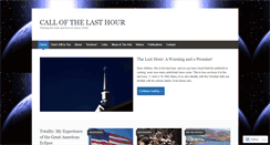 Desktop Screenshot of callofthelasthour.com